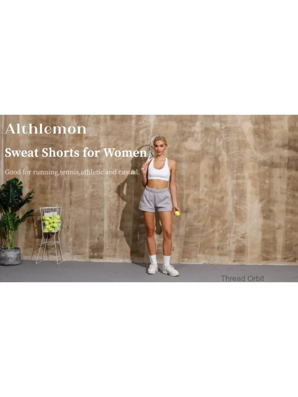 Women's High-Waisted Fleece Lined Sweat Shorts with Pockets Lounge Athletic